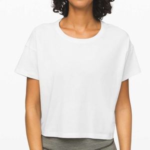 Lululemon Cates Tee Alpine White Size 6